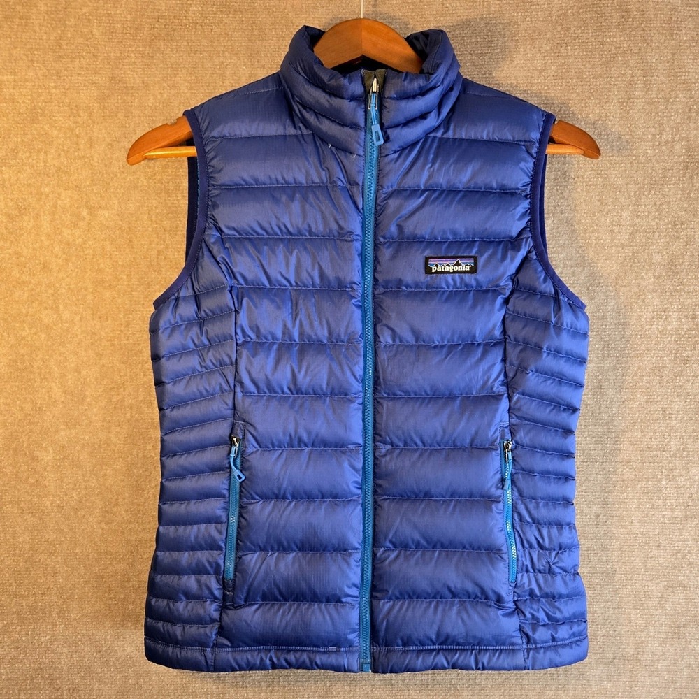 Patagonia Women's Blue Quilted Down Vest